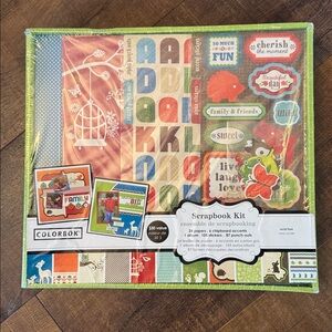 Colorbok Scrapbook Photo Complete Album Kit 12 X 12 Stickers Paper Page NEW GIFT
